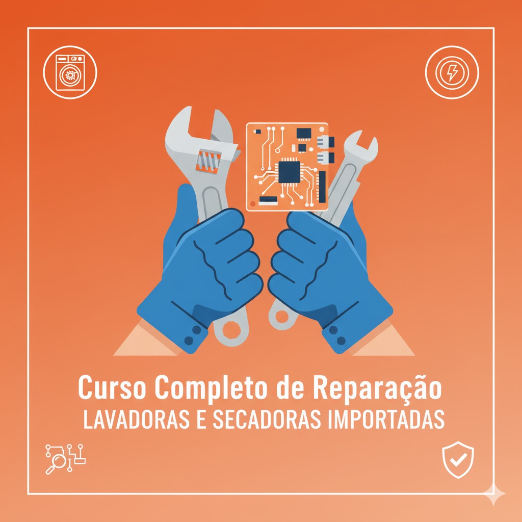 Curso Completo de Reparação de Lavadoras e Secadoras Importadas